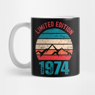 Limited Edition 1974 Vintage Sunset Mountain Climbing Hiking Mug